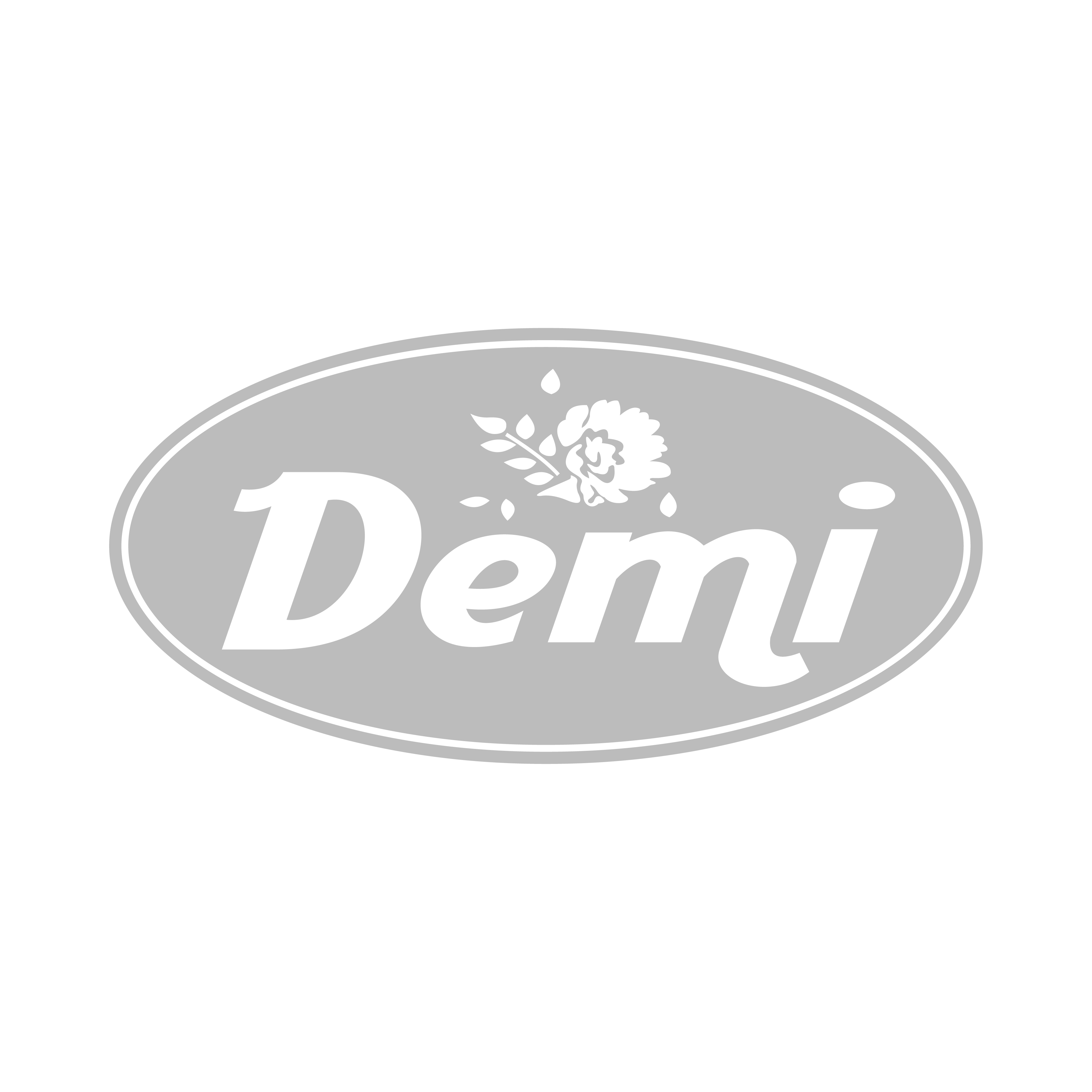 Demi-d logo black and white